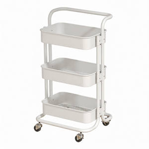 <span class=keywords><strong>Chariot</strong></span> <span class=keywords><strong>de</strong></span> rangement à 3 niveaux en maille avec roulettes, <span class=keywords><strong>chariot</strong></span> utilitaire multifonctionnel, étagère <span class=keywords><strong>de</strong></span> rangement pour la maison, le bureau, le salon - Product Image 1