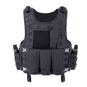 ダブルセーフプレートキャリア600Dポリエステル戦術モールセキュリティベストChaleco Tactico Gilet Tactique装甲Chaleco Antibalas - Product Image 1