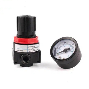 Válvula Reguladora <span class=keywords><strong>de</strong></span> <span class=keywords><strong>Presión</strong></span> <span class=keywords><strong>de</strong></span> <span class=keywords><strong>Aire</strong></span> Neumática AR2000, 1/4" NPT, Filtro <span class=keywords><strong>de</strong></span> <span class=keywords><strong>Aire</strong></span> Compacto con <span class=keywords><strong>Manómetro</strong></span> para Compresor - Product Image 4