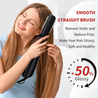 Sèche-cheveux peigne de haute qualité 1200W, compact, léger, brosse électrique ionique à air chaud, chauffe rapidement, brosse coiffante