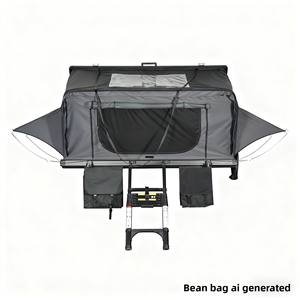 Carpa <span class=keywords><strong>de</strong></span> Techo Rígida con Apertura Lateral ZHT <span class=keywords><strong>para</strong></span> Camping, Montable en Auto, SUV, Wrangler, Camioneta, <span class=keywords><strong>Jeep</strong></span>, Impermeable <span class=keywords><strong>para</strong></span> las Cuatro Estaciones, >3000mm, Sin Instalación - Product Image 2