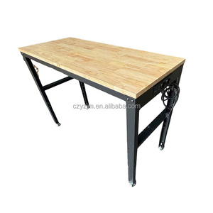 Có thể điều chỉnh gỗ và cao su bàn làm việc nhà Để Xe Hội thảo bàn làm việc với tường Pegboard cơ khí máy trạm - Product Image 4