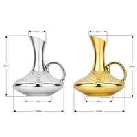 Carafe à vin décanteuse en verre à motif diamanté pour la maison, le bar, le restaurant, collection cadeau, présentation de table