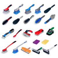 Usine longue pneu souple et nettoyant pour moyeu de roue nettoyage brosse de détail alliage lavage de voiture brosse de nettoyage de roue