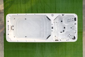 5.8 Mét Thiết Kế Mới Hai Khu Acrylic Vô Tận Hồ Bơi Bơi Ngoài Trời Bơi Spa Bồn Tắm Nước Nóng - Product Image 5