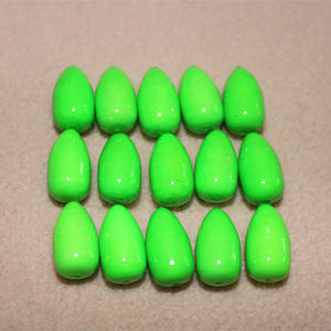 Flotador de Pesca Deportiva para Exteriores, Color Verde, Forma de Bala, de Espuma de Poliestireno, con Recubrimiento Brillante, Tipo Bobber - Product Image 1