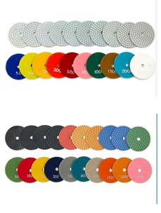 Offre Spéciale 5 pouces 125mm diamant tampons de polissage haute pierre tampon abrasif pour granit béton-<span class=keywords><strong>3</strong></span> étapes sec/humide processus OEM - Product Image 4