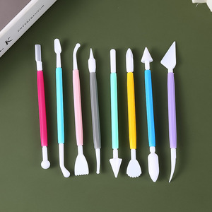Yeni Gelen 8 Parça Oyma Kalemi Kesici Modelleme Seti Pasta Fondan Aletleri Pasta Süsleme Sanatı Tasarımı İçin - Product Image 2