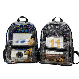 Vente en gros de sac à dos étudiant en PVC couleur tendance petit sac à dos étanche de loisirs <span class=keywords><strong>vacances</strong></span> voyage avec fermeture à glissière tendance - Product Image 1