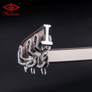 IKSUN Aluminum Wall Mounted Curtain Rail Single Aluminum Profiles Hotel Curved Curtain Track - Product Image 5