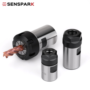 SENSPARK Teleskopische Federstange mit Gewindebohrung, Poröses Bohrfutter, Elastischer ER16/20 Schwimmkörper für Drehmaschinen - Product Image 1