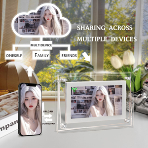 New Design WiFi/APP 100% Privacy Protection IPS Picture Video Hd 1080p <strong>Digital</strong> <strong>Photo</strong> <strong>Frame</strong> Smart Picture <strong>Frame</strong> 4GB <strong>With</strong> <strong>Battery</strong> - Product Image 4