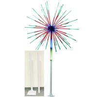 Lampes LED d'extérieur en forme de poteaux de feux d'artifice pour Halloween, contrôlées par application, accessoires métalliques pour décorations de mariages et événements, vente en gros pour fabricants