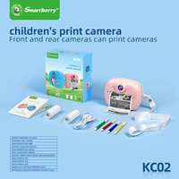 Appareil photo numérique pour enfants de haute qualité, 2,4 pouces, avec vidéo et photo, en plastique, impression instantanée, cadeau