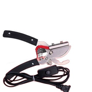 Équipement d'élevage électrique : Pince coupante à queues de porcelets avec système de chauffage et interrupteur, en acier inoxydable 304, Yuyouyou Rouge/Noir - Product Image 4