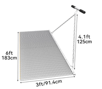 Malla Expandida de Acero Galvanizado, Cuadrada, Soldada, para Nivelación de Superficies, 4FTx5FT, Certificación ISO9001/CE, Marca Longen, de Fábrica