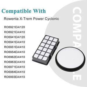 Filtre d'<span class=keywords><strong>aspirateur</strong></span> pour <span class=keywords><strong>Rowenta</strong></span> X-Trem Power Cyclonic RO69Series RO69xx ZR006001 Kit de filtres Hepa lavables Pièces Accessoires - Product Image 4