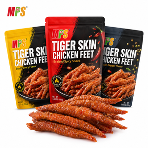 Fabricant bas prix vente chaude doux gluant délicieux peau de tigre pieds de poulet épicés collations décontractées - Product Image 1