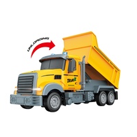 2.4G 6 canaux télécommande USA Construction RC camion à benne basculante jouet pour enfants avec lumières, son, ascenseur de cargaison et fonction de chute
