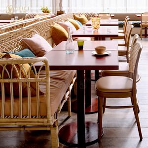 Set di Tavoli e Sedie <span class=keywords><strong>con</strong></span> <span class=keywords><strong>Panca</strong></span> per Ristorante Messicano di Lusso, Arredamento Commerciale per Caffè e Ristoranti - Product Image 1