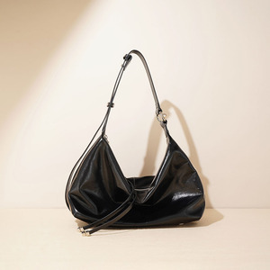 Sac Hobo de Luxe en Cuir de Vachette Pleine Fleur Brillant de Qualité Supérieure pour Femme, Sac à Bandoulière Minimaliste, Fourre-tout Tendance, Sac à Main Féminin - Product Image 2