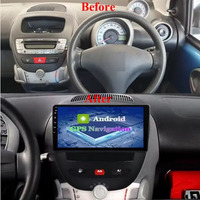 Autoradio Android pour Peugeot 107 Toyota Aygo Citroën C1 2005-2014 Écran tactile Système de navigation GPS Multimédia Unité principale