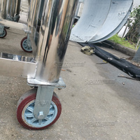 10000 Litres Réservoir de stockage mobile en acier inoxydable Réservoir d'eau 1000L avec pompe et composants du noyau du moteur
