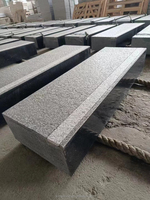 Dalles de granit gris moderne en gros, grandes dalles pour marches d'escalier avec finition polie et adoucie pour marches en pierre extérieures, villa, qualité supérieure