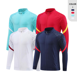 เสื้อเชิ้ตแขนยาวซิปหน้าลายเรขาคณิตสำหรับผู้ชาย ผ้าโพลีเอสเตอร์แห้งเร็ว สวมใส่สบายๆ สำหรับฤดูใบไม้ร่วง คอตั้ง แขนยาวเต็มตัว - Product Image 4