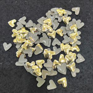 Calidad coreana 8mm 10mm en forma de corazón Fluorescente Nailhead Rhinestones Hot Fix <span class=keywords><strong>Metal</strong></span> <span class=keywords><strong>Studs</strong></span> para Nail Art en zapatos y ropa - Product Image 1