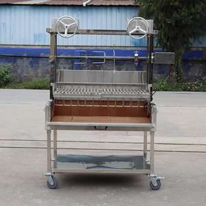 <span class=keywords><strong>Parrilla</strong></span> Argentina de Carbón Santa María de Acero Inoxidable, <span class=keywords><strong>Parrilla</strong></span> para Barbacoa de Carbón - Product Image 2