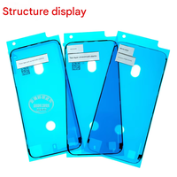 Adhésif d'étanchéité imperméable pour remplacement d'écran d'iPhone, pré-découpé, grande colle arrière extensible, kit de réparation facile à retirer