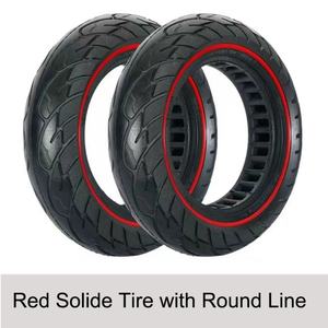 Pneu en caoutchouc massif 10*2.5 pour trottinette électrique, pneu alvéolé élastique avec lignes colorées pour Ninebot Max G30/G30D/G30P - Product Image 2