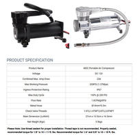 Compresseur d'air économique ALITAIR Factory Air Ride Air Viair 480C 485C 444C tout-terrain sans huile 200psi Mini compresseur de suspension pneumatique pour voiture