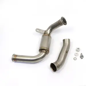 Motorcycle Exhaust Full System Connector Tube Middle Link Pipe Slip on Exhaust for KTM 125 250 390 DUKE RC390 2017 2018 2019