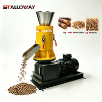 Machine à granulés de biomasse haute capacité 300 kg/h STLW-250, pelletiseur de bois pour la production de biocarburant à partir de balles de riz et de paille