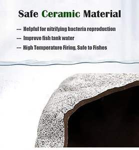 Caja Decorativa de Silicona para Acuario, Escondite para Peces, <span class=keywords><strong>Juguete</strong></span> Masticable Duradero y de Bajo Consumo, Protección Ambiental - Product Image 4