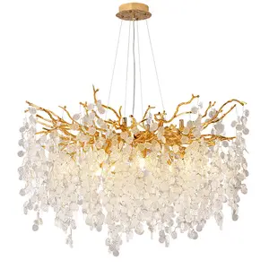 2024 Hot Selling Interior Decoration Accessories Pendant Lamps Bedroom Lights Ceiling Murano Glass Chandelier