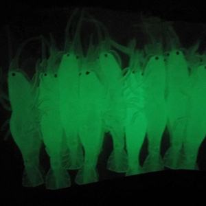 2024 nuevo cebo suave flotante <span class=keywords><strong>langosta</strong></span> grande 7,1G/101,6 MM sin ganchos 1 unids/bolsa colores señuelo suave de camarón personalizado LQSL1324 - Product Image 2