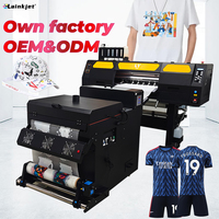 Mesin cetak tekstil kain kaus garmen 60cm 24 inci Printer Dtf Inkjet Digital dengan pengocok bubuk