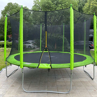 Grand trampoline de parc en plein air durable de taille personnalisée avec filet pour enfants garçons filles