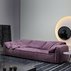 Sofá Modular Seccional Casablanca Moderno y Contemporáneo, Cuero Anilina Ecológico para Espacios Interiores de Villas - Product Image 1