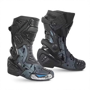 Botas de Motociclismo para Hombre – Calzado de Motocross de Cuero Transpirable e Impermeable para Motociclismo de Turismo y Paseos al Aire Libre - Product Image 4