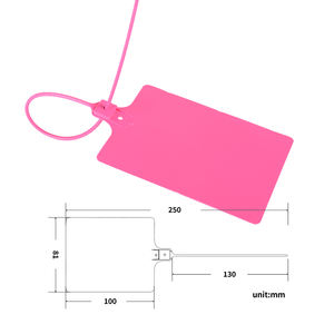 प्लास्टिक सील सुरक्षा समायोज्य टैम्पर सबूत सुरक्षा पैडलॉक लोगो प्रिंट - Product Image 2