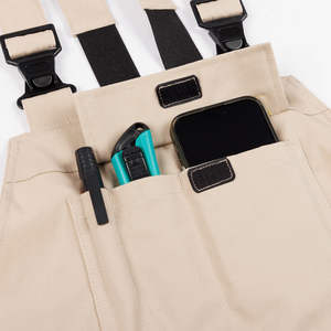 Katoenen stretch overalls, losse, multi-pocket, grote maat, outdoor, tuin, casual werk, kunstenaar, schilder, bretels overall - Product Image 4