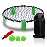 Cadre pliable à configuration rapide pour extérieur Jeu de balles de sport Jeu à pointes Ballon de volleyball de plage Jeu d'équipe Ensemble de jeu