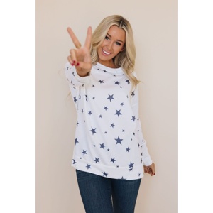 TD abbagliante Star Top da donna eleganti camicette e camicie