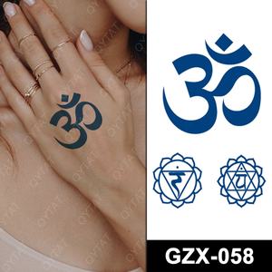 Тату-наклейки для рук и пальцев, полуперманентные, голубые, холодные, 15 дней - Product Image 4