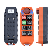 YD-6S-1 Orange 6 Boutons Étanche Longue Distance Grue Électrique Sans Fil Télécommande Commutateurs