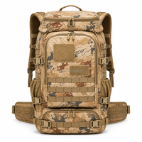 Sac à dos tactique personnalisé pour la chasse en plein air, système MOLLE, multi-compartiments, compartiment pour ordinateur portable, hydratation, durable, camping, voyage